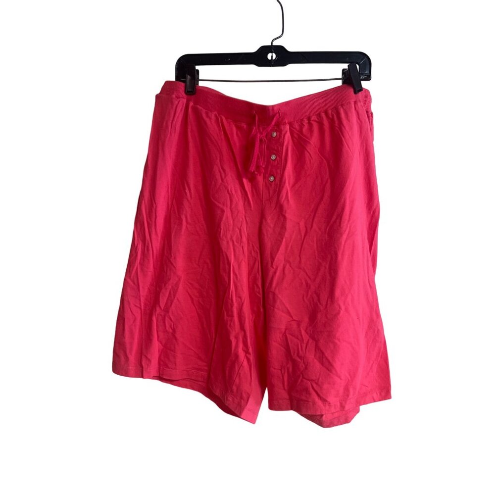 Cacique Women's Lounge Shorts 18/20 Hot Pink Comfy Cotton